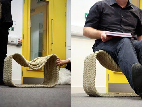 Ropey chair is made from 80 metres