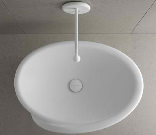 beautiful washbasin design with curved Cristalplant Kalla