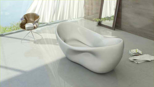 convenient and elegant white color bathtub Nuvist