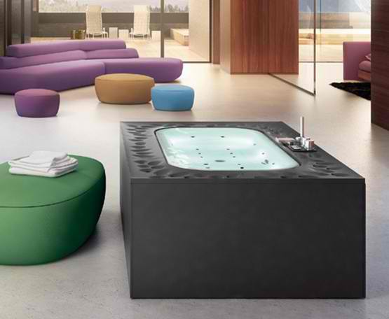 House designs: extraordinary spa bathtub with recirculation water ... Glass idromassaggio spa