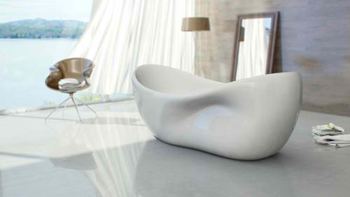 modern bathtub idea with comfortable seat Charme